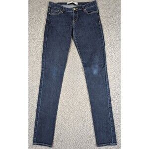 Abercrombie & Fitch Jeans Super Skinny Womens Dark Blue Jeans Size 6L Long 28x33